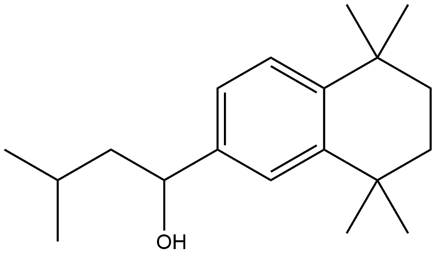 5,6,7,8-Tetrahydro-5,5,8,8-tetramethyl-α-(2-methylpropyl)-2-naphthalenemethanol 结构式