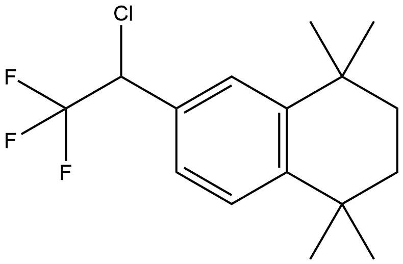 6-(1-Chloro-2,2,2-trifluoroethyl)-1,2,3,4-tetrahydro-1,1,4,4-tetramethylnapht...,1715293-09-6,结构式