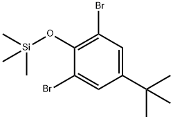 Benzene, 1,3-dibromo-5-(1,1-dimethylethyl)-2-[(trimethylsilyl)oxy]- 结构式