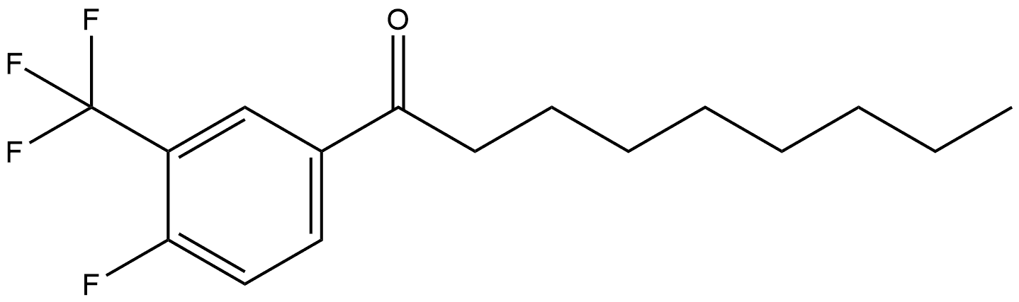 1-[4-Fluoro-3-(trifluoromethyl)phenyl]-1-nonanone Structure