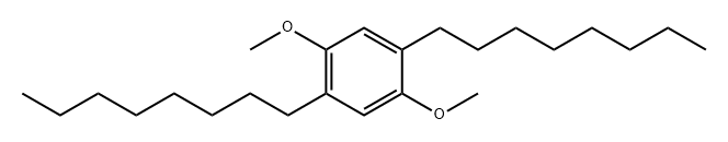 Benzene, 1,4-dimethoxy-2,5-dioctyl- Structure