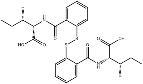 Isoleucine, N,N'-[dithiobis(2,1-phenylenecarbonyl)]bis- Struktur