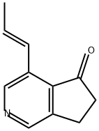 5H-Cyclopenta[c]pyridin-5-one, 6,7-dihydro-4-(1E)-1-propen-1-yl-,171784-06-8,结构式