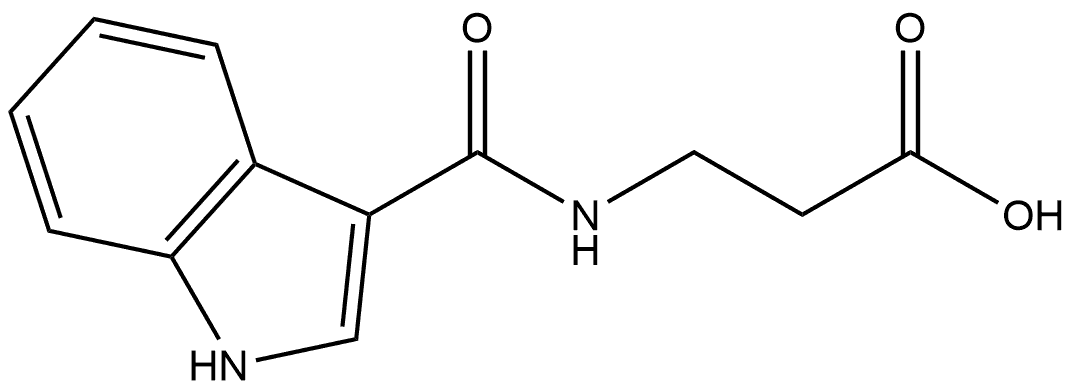 3-[(1H-indol-3-yl)formamido]propanoic acid Struktur