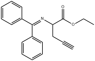 4-Pentynoic acid, 2-[(diphenylmethylene)amino]-, ethyl ester 结构式