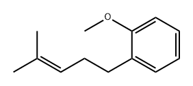 Benzene, 1-methoxy-2-(4-methyl-3-penten-1-yl)- Struktur