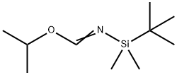 Methanimidic acid, N-[(1,1-dimethylethyl)dimethylsilyl]-, 1-methylethyl ester 化学構造式