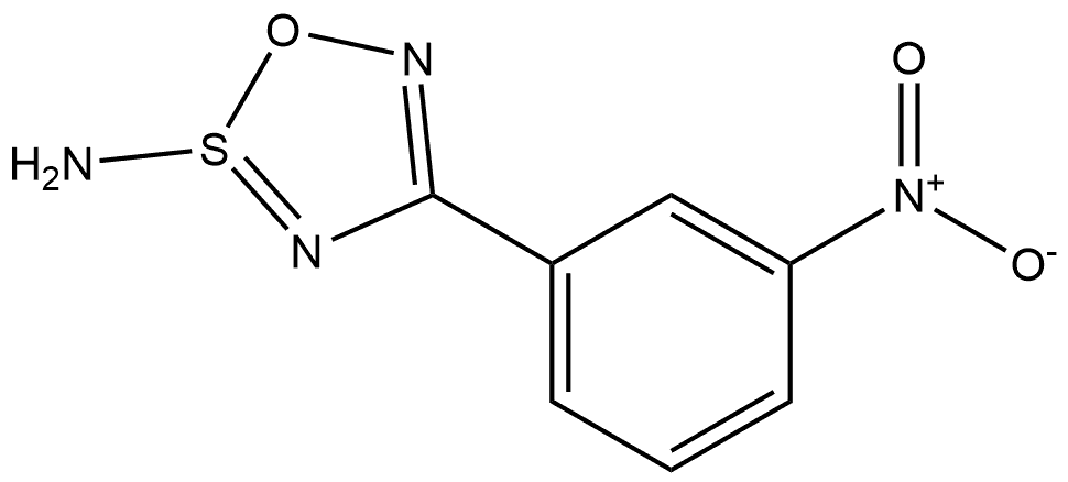 2λ4-1,2,3,5-Oxathiadiazol-2-amine, 4-(3-nitrophenyl)- (9CI) Struktur