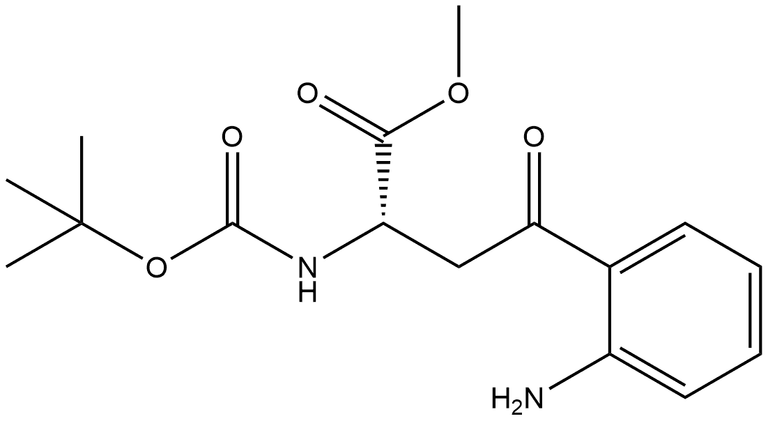 Benzenebutanoic acid, 2-amino-α-[[(1,1-dimethylethoxy)carbonyl]amino]-γ-oxo-, methyl ester, (αS)-,172479-59-3,结构式