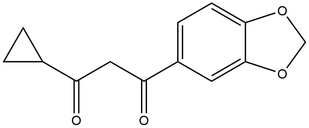 1-(1,3-Benzodioxol-5-yl)-3-cyclopropyl-1,3-propanedione Structure