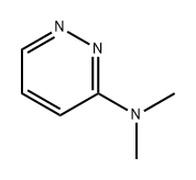N,N-ジメチル-3-ピリダジンアミン 化学構造式