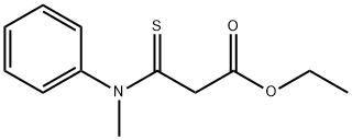 Propanoic acid, 3-(methylphenylamino)-3-thioxo-, ethyl ester Struktur
