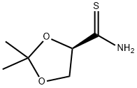 1,3-Dioxolane-4-carbothioamide, 2,2-dimethyl-, (4R)- 化学構造式