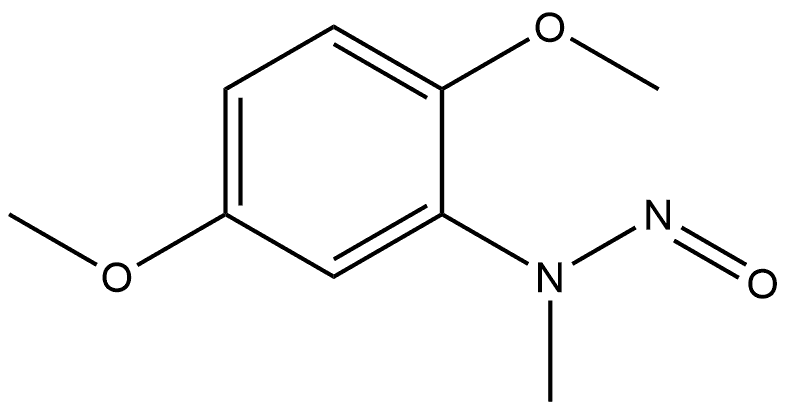 (2,5-Dimethoxyphenyl)methylnitrosamine Struktur