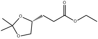 1,3-Dioxolane-4-propanoic acid, 2,2-dimethyl-, ethyl ester, (4R)- Structure