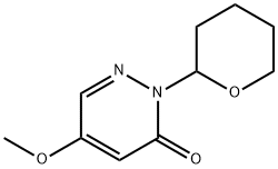 3(2H)-Pyridazinone, 5-methoxy-2-(tetrahydro-2H-pyran-2-yl)- Struktur