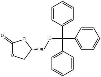 1,3-Dioxolan-2-one, 4-[(triphenylmethoxy)methyl]-, (4R)- 化学構造式