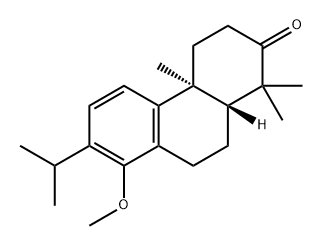 2(1H)-Phenanthrenone, 3,4,4a,9,10,10a-hexahydro-8-methoxy-1,1,4a-trimethyl-7-(1-methylethyl)-, (4aS,10aR)-|雷酚萜甲醚