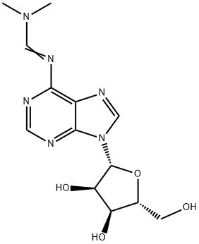 Adenosine, N-[(dimethylamino)methylene]- Struktur