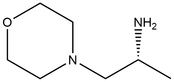 (R)-1-morpholinopropan-2-amine 化学構造式