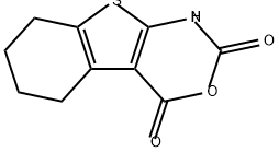 2H-[1]Benzothieno[2,3-d][1,3]oxazine-2,4(1H)-dione, 5,6,7,8-tetrahydro- 化学構造式