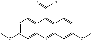 9-Acridinecarboxylic acid, 3,6-dimethoxy- Structure