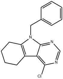 5H-Pyrimido[4,5-b]indole, 4-chloro-6,7,8,9-tetrahydro-9-(phenylmethyl)-
