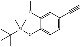 tert-butyl(4-ethynyl-2-methoxyphenoxy)dimethylsilane 化学構造式