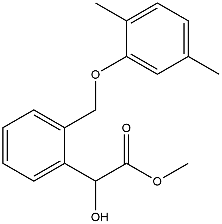 METHYL 2-[2-[(2,5-DIMETHYLPHENOXY)METHYL]PHENYL]-2-(HYDROXY)ACETIC ACID ESTER 结构式