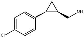 (1R,2R)-2-(4-氯苯基)环丙基]甲醇 结构式