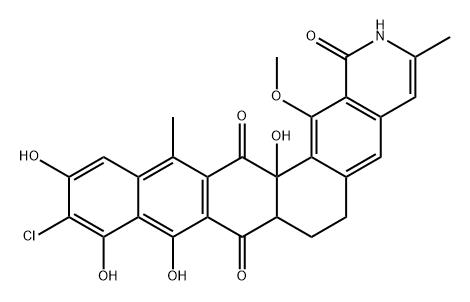 173774-90-8 Naphthaceno[2,1-g]isoquinoline-1,8,15(2H)-trione, 11-chloro-6,7,7a,15a-tetrahydro-9,10,12,15a-tetrahydroxy-16-methoxy-3,14-dimethyl- (9CI)