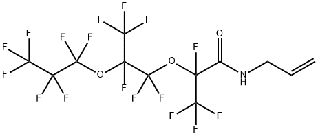 Propanamide, 2,3,3,3-tetrafluoro-2-[1,1,2,3,3,3-hexafluoro-2-(1,1,2,2,3,3,3-heptafluoropropoxy)propoxy]-N-2-propen-1-yl- Structure