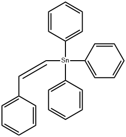 Stannane, triphenyl(2-phenylethenyl)-, (Z)- (9CI) Structure