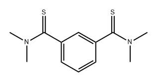 1,3-Benzenedicarbothioamide, N1,N1,N3,N3-tetramethyl- 化学構造式