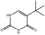 4(1H)-Pyrimidinone, 5-(1,1-dimethylethyl)-2,3-dihydro-2-thioxo- 化学構造式