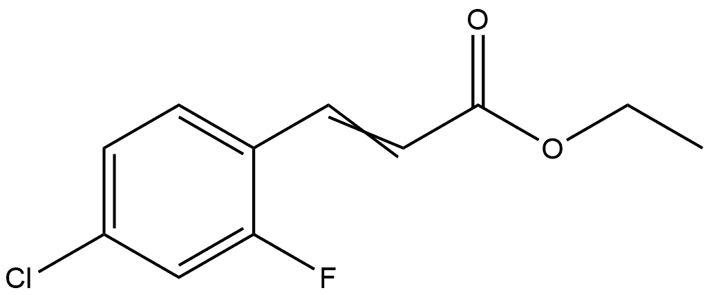 Ethyl 3-(4-chloro-2-fluorophenyl)-2-propenoate Struktur