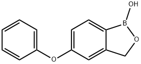 2,1-Benzoxaborole, 1,3-dihydro-1-hydroxy-5-phenoxy- Struktur