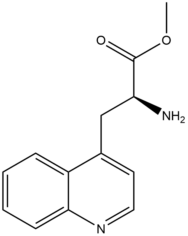 (S)-2-Amino-3-quinolin-4-yl-propionic acid methyl ester 结构式