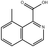 1-Isoquinolinecarboxylic acid, 8-methyl- 化学構造式