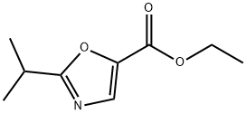 5-Oxazolecarboxylic acid, 2-(1-methylethyl)-, ethyl ester Structure