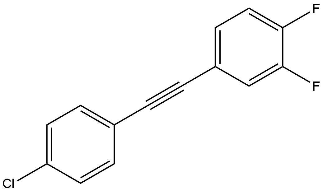 4-[2-(4-Chlorophenyl)ethynyl]-1,2-difluorobenzene Structure