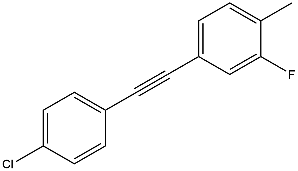 4-[2-(4-Chlorophenyl)ethynyl]-2-fluoro-1-methylbenzene Structure