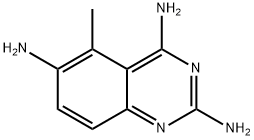 2,4,6-Quinazolinetriamine, 5-methyl- Struktur