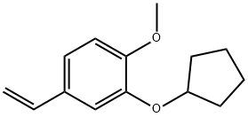 2-(Cyclopentyloxy)-4-ethenyl-1-methoxybenzene Structure