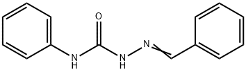 1-[(E)-Benzylideneamino]-3-phenyl-urea Struktur