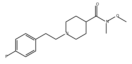 4-Piperidinecarboxamide, 1-[2-(4-fluorophenyl)ethyl]-N-methoxy-N-methyl-