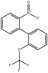 1,1'-Biphenyl, 2-nitro-2'-(trifluoromethoxy)- Structure