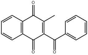 2-Benzoyl-3-methylnaphthalene-1,4-dione 化学構造式