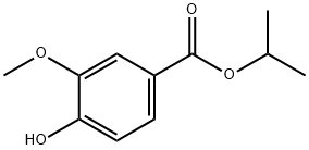 Benzoic acid, 4-hydroxy-3-methoxy-, 1-methylethyl ester 化学構造式