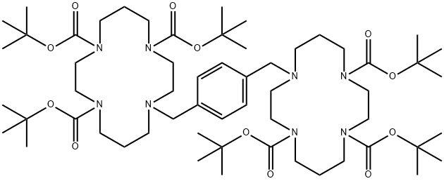 1,4,8,11-Tetraazacyclotetradecane-1,4,8-tricarboxylic acid, 11,11'-[1,4-phenylenebis(methylene)]bis-, hexakis(1,1-dimethylethyl) ester (9CI)